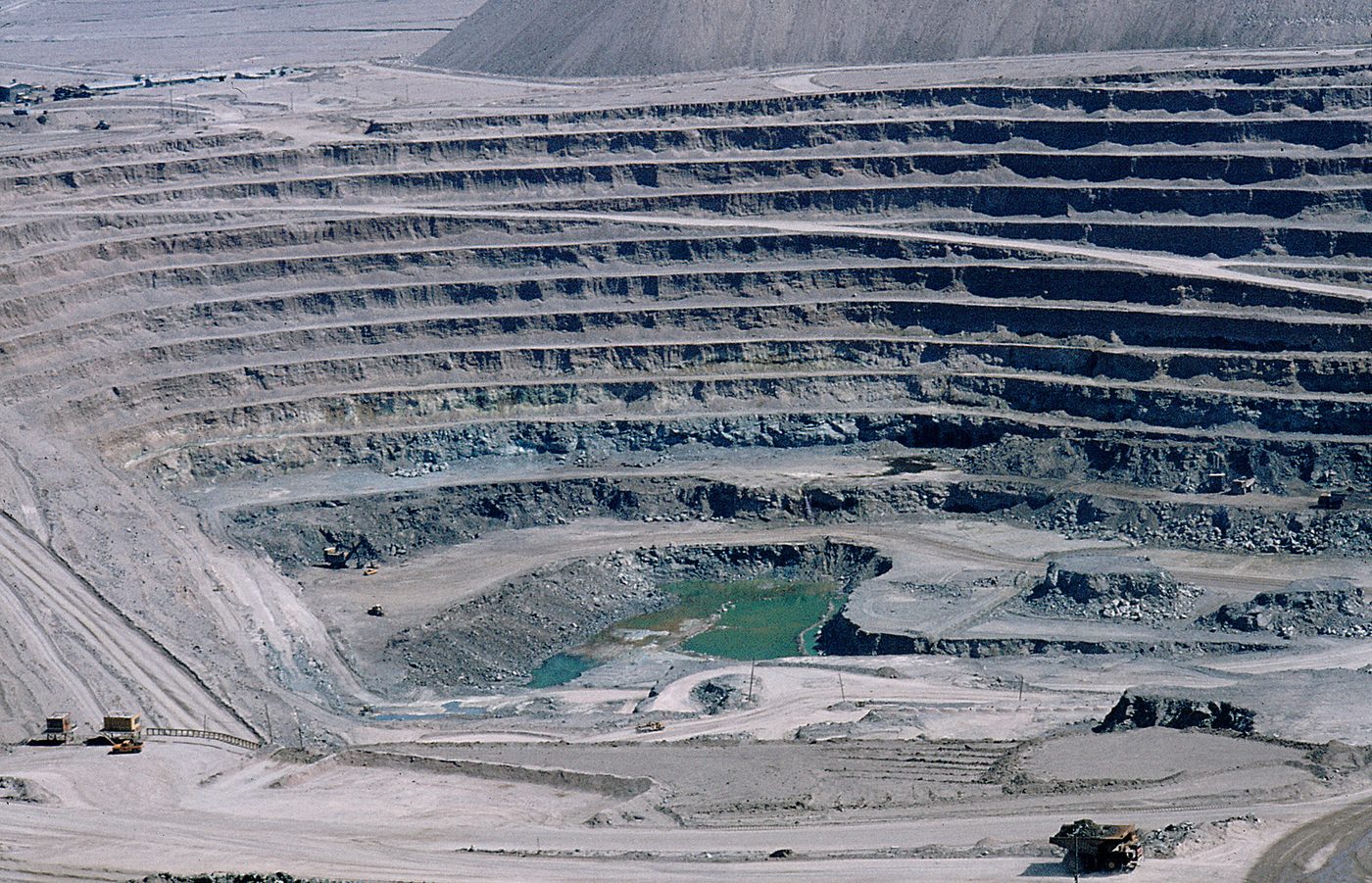 Mina de cobre a cielo abierto en Chuquicamata, Chile